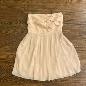 Express Lace Strapless Mini Dress